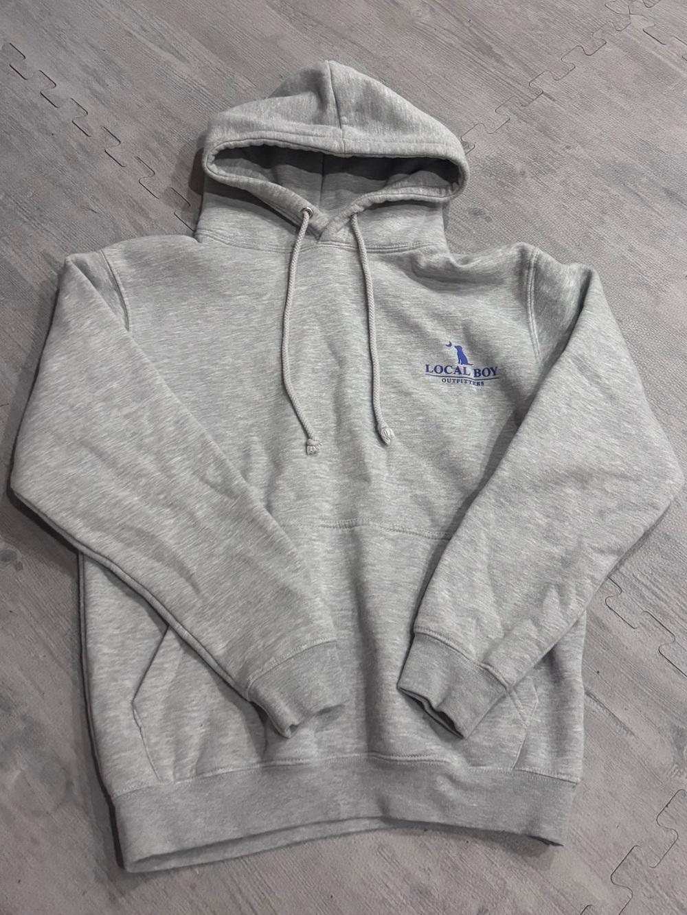 Men's Local Boy Gray Pullover Hoodie